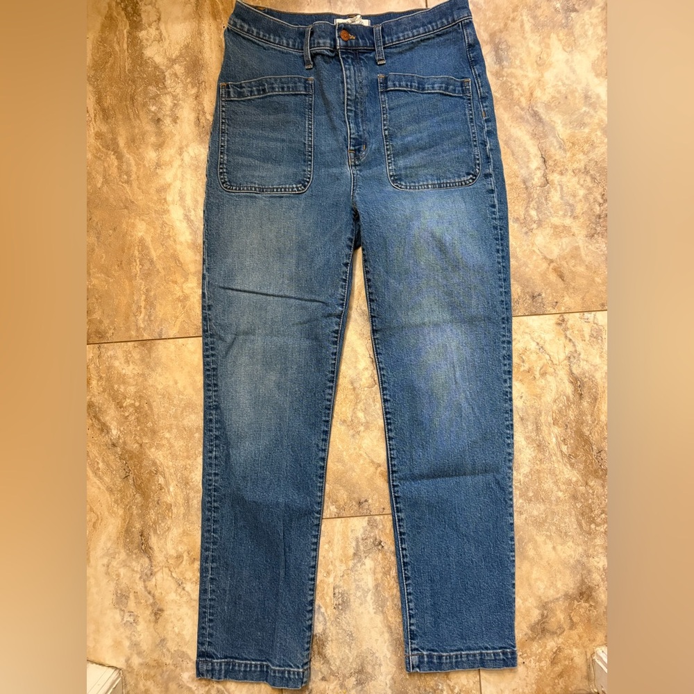 NWOT Madewell Classic Straight Full-Length Jeans in Marfield Wash Women’s 30 - Picture 5 of 13
